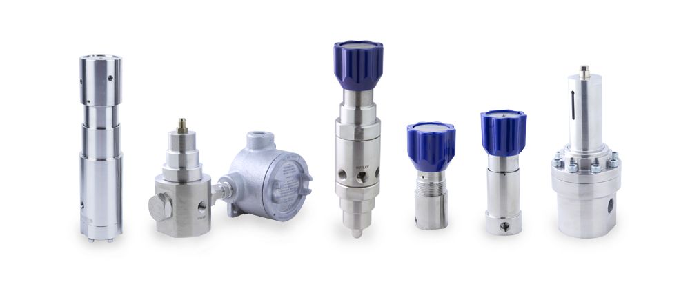 Pressure Tech has an extensive range of high quality, ISO-9001 accredited, stainless steel pressure regulators for use on gas and liquid applications